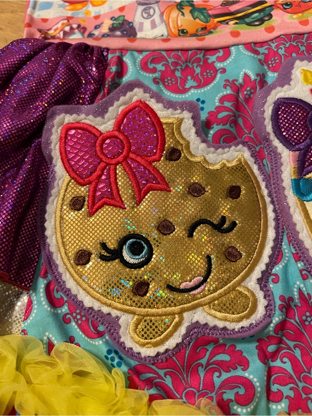 Shopkins Pink Multi-Color Ruffle Character Party Dress - Picture 7 of 8